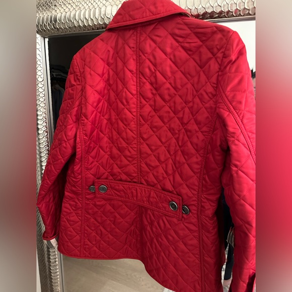Burberry Red Quilted Jacket - Picture 8 of 16